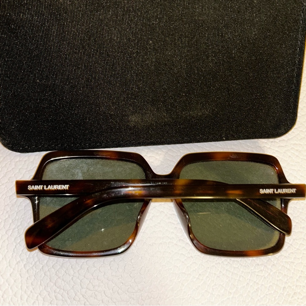 Saint Laurent Women's Brown Square Sunglasses - Picture 2 of 4